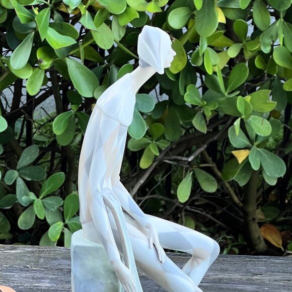 Lladro Nao "Harlequin" Jester Large with Guitar Mandolin Porcelain Vintage - Picture 9 of 12